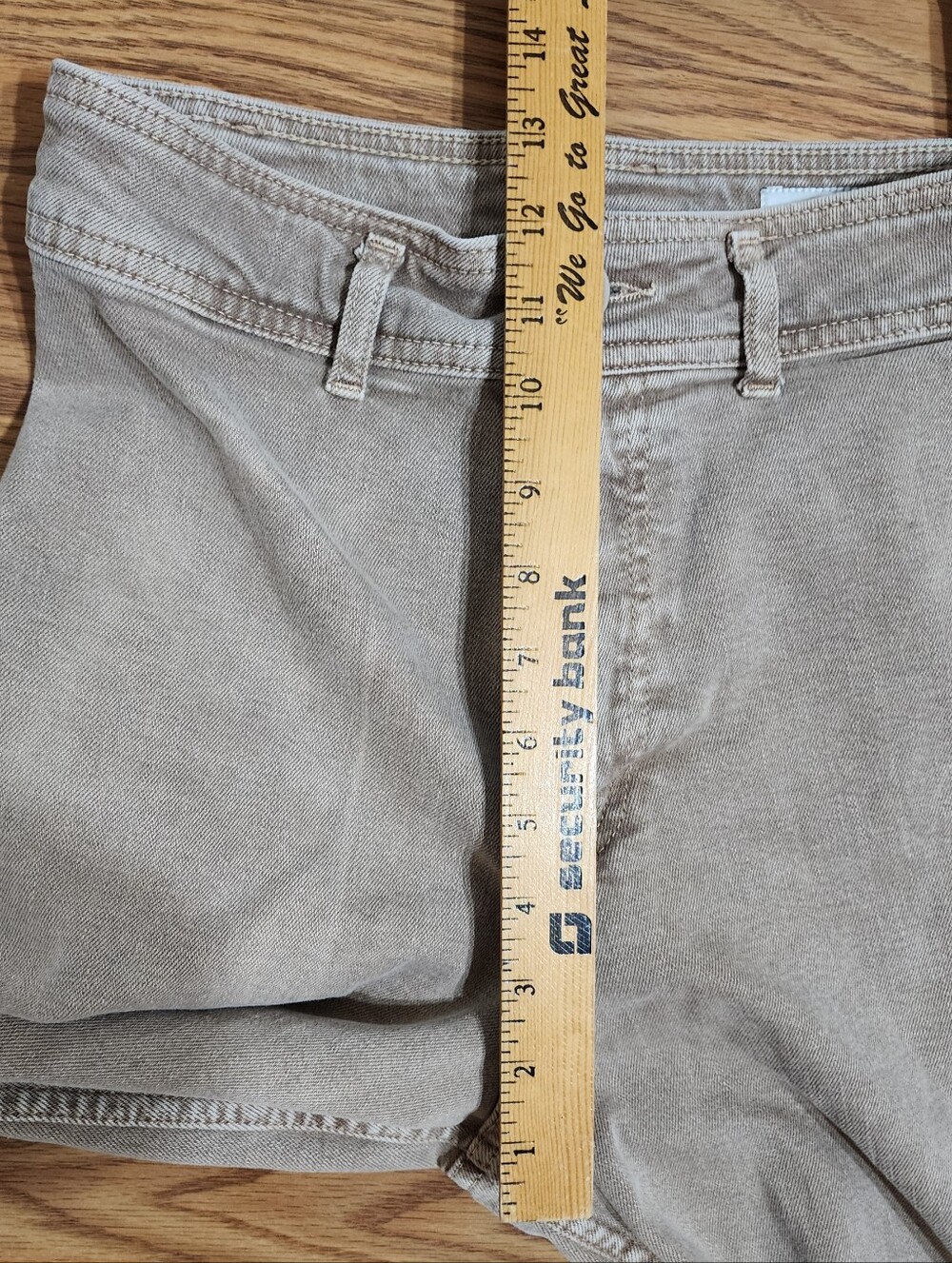 Zara High Rise Wide Leg Cropped Jeans Beige Frayed Hem Raw Edge Women's US 4 36 - Picture 11 of 12